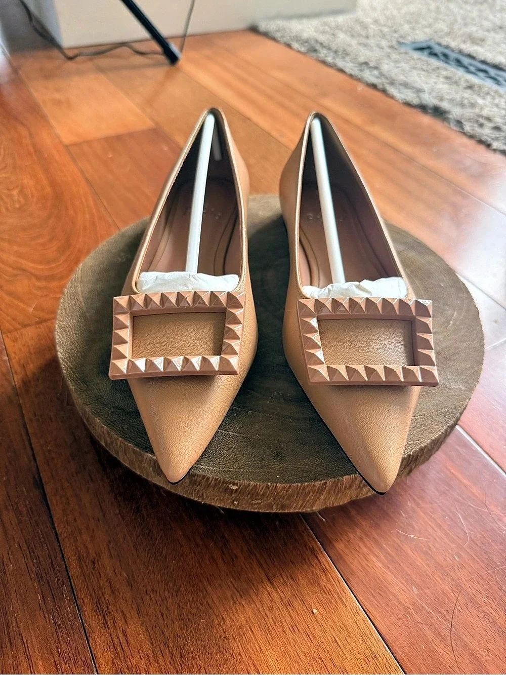 Paolo Linea Nolene Desert Nappa Pointed-Toe Flats NIB – Multiple Sizes 5, 6.5
